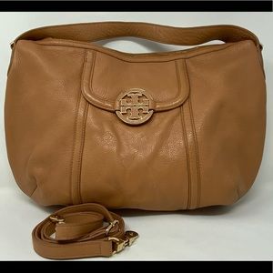 Tory Burch Tan Amanda Hobo Crossbody Bag LARGE